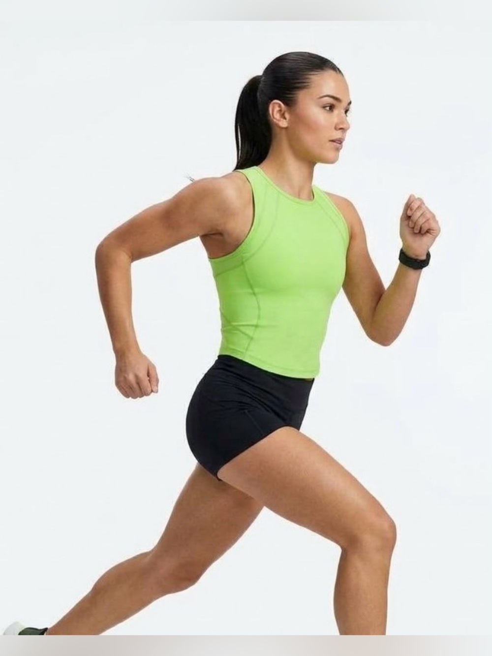 lululemon athletica 🍋 Sculpt Cropped Tank Top — Bright Green, Size 6